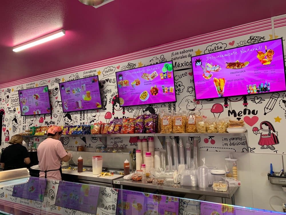 Artisanal Paletas Mexican style in various milk- and water-based flavors