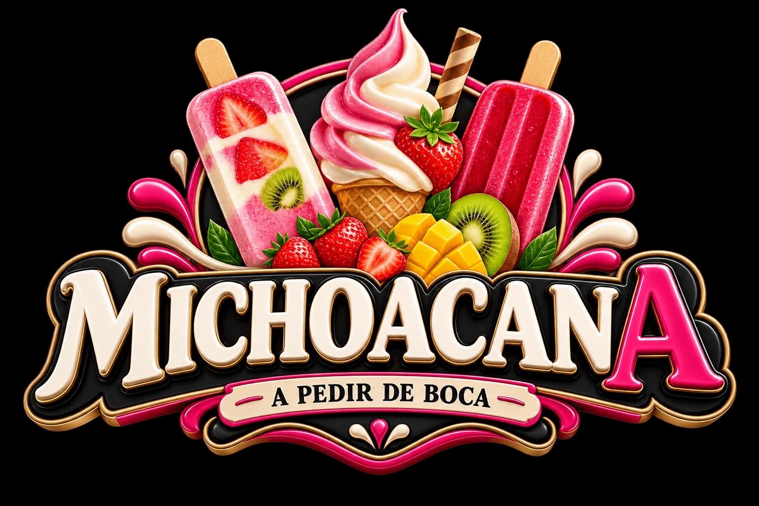 La Michoacana A Pedir de Boca Official Brand Logo
